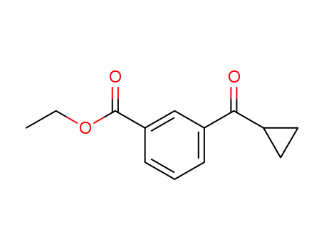 Molecular Structure of 878745-20-1 (3-CARBOETHOXYPHENYL CYCLOPROPYL KETONE)