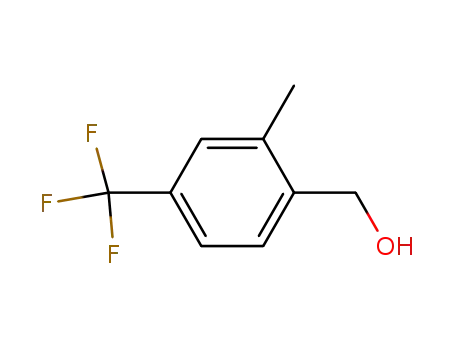 Molecular Structure of 888739-68-2 (2-Methyl-4-(trifluoromethyl)benzyl alcohol)