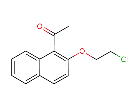 Molecular Structure of 894789-06-1 (Ethanone, 1-[2-(2-chloroethoxy)-1-naphthalenyl]-)