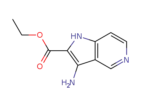 Molecular Structure of 181284-32-2 (1H-Pyrrolo[3,2-c]pyridine-2-carboxylicacid,3-amino-,ethylester(9CI))