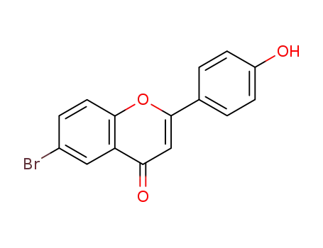 Molecular Structure of 288401-01-4 (6-Bromo-4'-hydroxyflavone)
