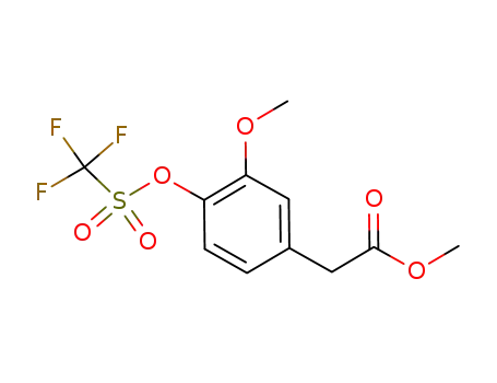 3-Methoxy-4-[[(trifluoromethyl)sulfonyl]oxy]benzeneacetic acid methyl ester