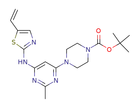 tert-Butyl 4-(2-methyl-6-((5-vinylthiazol-2-yl)amino)pyrimidin-4-yl)piperazine-1-carboxylate