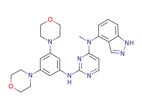 N<SUP>2</SUP>-(3,5-dimorpholinophenyl)-N<SUP>4</SUP>-(1H-indazol-4-yl)-N<SUP>4</SUP>-methylpyrimidine-2,4-diamine