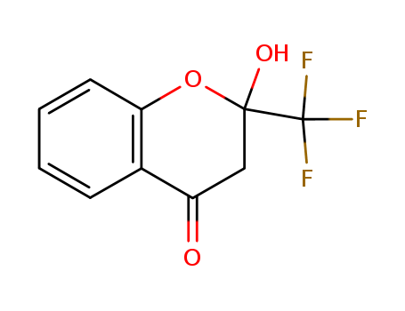 4H-1-Benzopyran-4-one, 2,3-dihydro-2-hydroxy-2-(trifluoromethyl)-