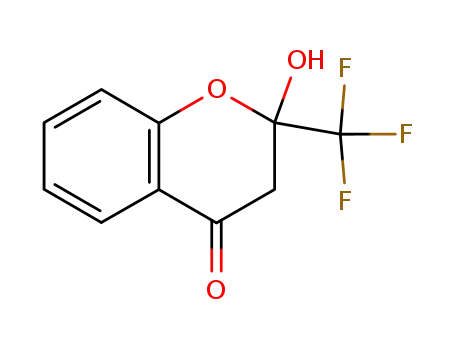 Molecular Structure of 78605-60-4 (4H-1-Benzopyran-4-one, 2,3-dihydro-2-hydroxy-2-(trifluoromethyl)-)