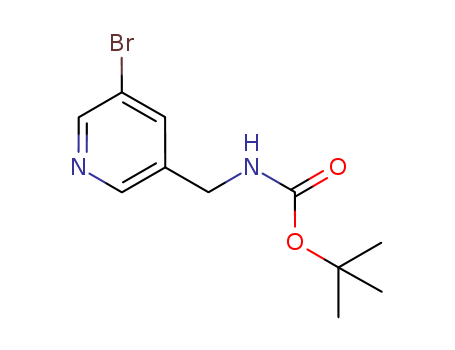 Carbamic acid, N-[(5-bromo-3-pyridinyl)methyl]-, 1,1-dimethylethyl ester