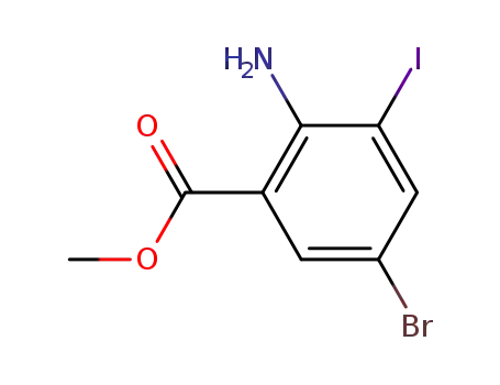 Benzoic acid,2-amino-5-bromo-3-iodo-, methyl ester