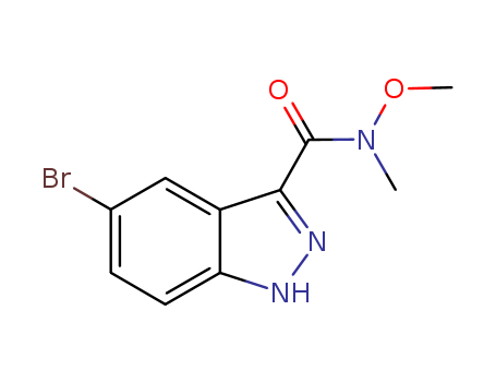 1H-Indazole-3-carboxamide, 5-bromo-N-methoxy-N-methyl-