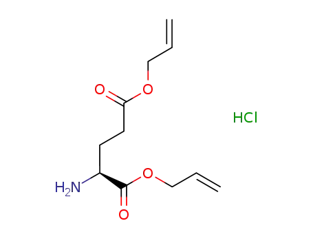 Molecular Structure of 1128075-52-4 (L-Glutamic acid, di-2-propenyl ester, hydrochloride)
