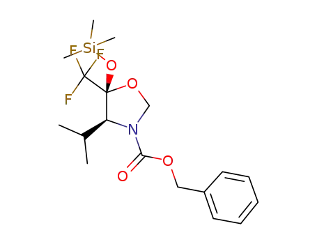 (4S,5S)-4-Isopropyl-5-trifluoromethyl-5-(trimethylsilyl)oxy-1,3-oxazolidine-3-carboxylic acid benzyl ester