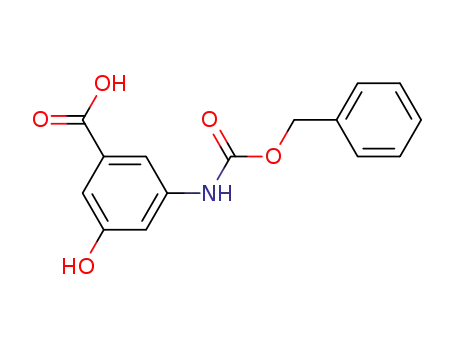 Molecular Structure of 900799-69-1 (3-Amino-5-hydroxybenzoic acid, N-CBZ protected)