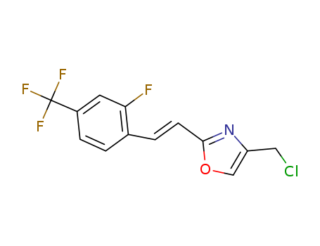 Oxazole,  4-(chloromethyl)-2-[(1E)-2-[2-fluoro-4-(trifluoromethyl)phenyl]ethenyl]-