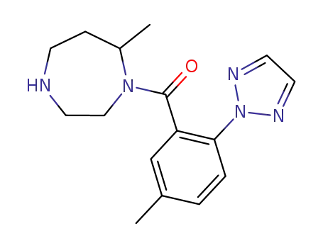 (7-methyl-1,4-diazepan-1-yl)(5-methyl-2-(2H-1,2,3-triazol-2-yl)phenyl)methanone
