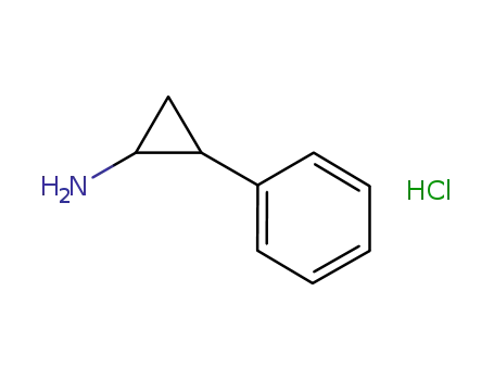 Molecular Structure of 61-81-4 (Cyclopropanamine,2-phenyl-, hydrochloride (1:1))