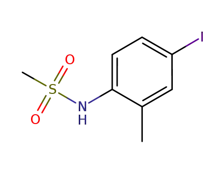Molecular Structure of 349090-90-0 (N-(4-iodo-2-methylphenyl)methanesulfonamide)