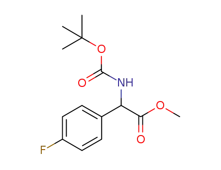 methyl 2-((tert-butoxycarbonyl)amino)-2-(4-fluorophenyl)acetate