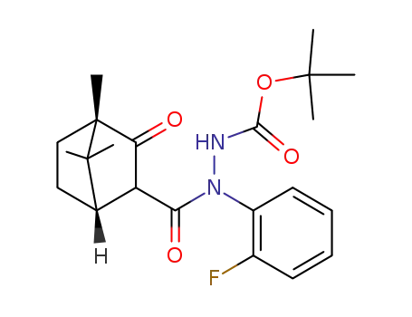 Bicyclo[2.2.1]heptane-2-carboxylic acid, 4,7,7-trimethyl-3-oxo-,
2-[(1,1-dimethylethoxy)carbonyl]-1-(2-fluorophenyl)hydrazide, (1S,4S)-