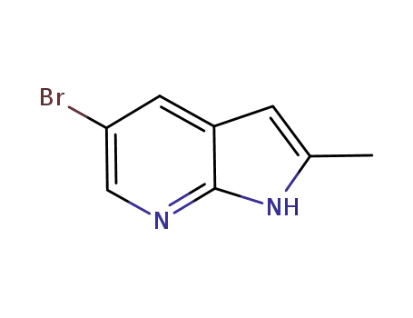 Molecular Structure of 1111638-02-8 (5-Bromo-2-methyl-1H-pyrrolo[2,3-b]pyridine)