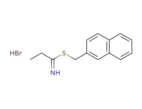 Molecular Structure of 616893-70-0 (2-naphthylmethyl propanimidothioate hydrobromide)