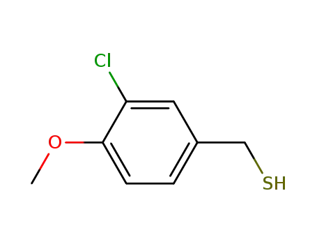Molecular Structure of 63550-21-0 (3-CHLORO-4-METHOXYBENZYL MERCAPTAN)