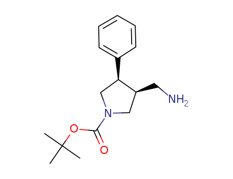 2-Methyl-2-propanyl (3R,4R)-3-(aminomethyl)-4-phenyl-1-pyrrolidinecarboxylate hydrochloride (1:1)