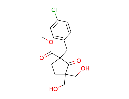1-(4-chlorobenzyl)-3,3-bis(hydroxymethyl)-2-oxocyclopentane carboxylic acid methyl ester