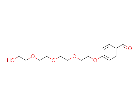 Molecular Structure of 197513-82-9 (4-[2-[2-[2-(2-hydroxyethoxy)ethoxy]ethoxy]ethoxy]-benzaldehyde)