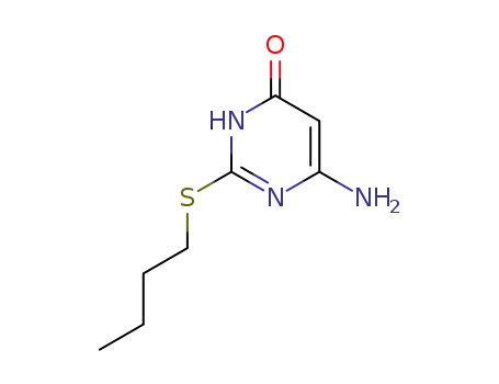 Molecular Structure of 57939-39-6 (6-amino-2-(butylsulfanyl)pyrimidin-4(1H)-one)