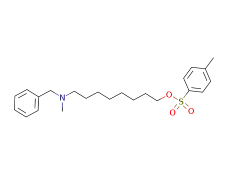 Molecular Structure of 808757-07-5 (toluenesulfonic acid 8-(N-benzyl-N-methylamino)octan-1-yl ester)