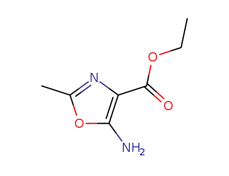 Molecular Structure of 3357-54-8 (ETHYL 5-AMINO-2-METHYLOXAZOLE-4-CARBOXYLATE)