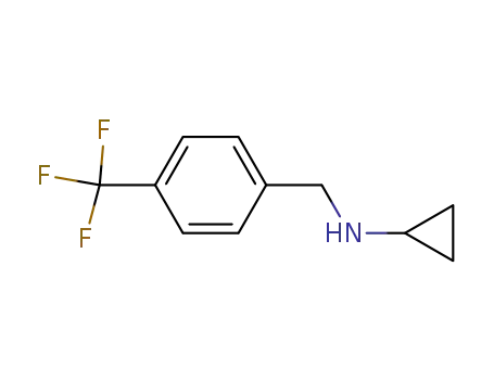 Molecular Structure of 643007-99-2 (N-Cyclopropyl-4-(trifluoroMethyl)-benzylaMine)