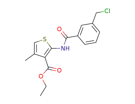 2-(3-chloromethylbenzoylamino)-4-methyl-thiophene-3-carboxylic acid ethyl ester
