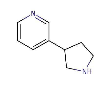 Molecular Structure of 498548-11-1 (Pyridine, 3-(3-pyrrolidinyl)-, (+)- (9CI))