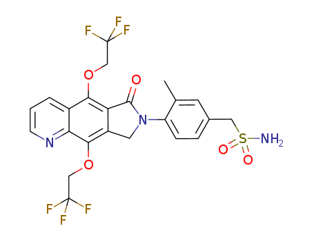 Benzenemethanesulfonamide, 4-[6,8-dihydro-6-oxo-5,9-bis(2,2,2-trifluoroethoxy)-7H-pyrrolo[3,4-g]quinolin-7-yl]-3-methyl-