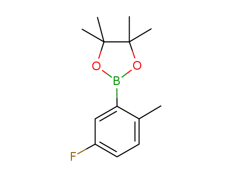 Molecular Structure of 1030832-38-2 (5-Fluoro-2-Methylbenzeneboronic acid pinacol ester,  97%)