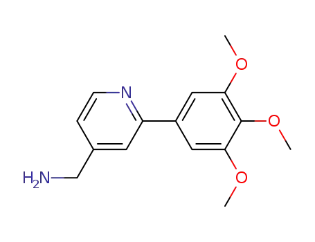 Molecular Structure of 427885-87-8 ((2-(3,4,5-TRIMETHOXYPHENYL)PYRIDIN-4-YL)METHANAMINE)