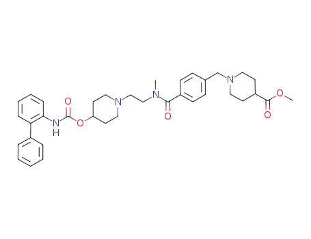 biphenyl-2-ylcarbamic acid 1-(2-{[4-(4-methylesterpiperidin-1-ylmethyl)benzoyl]methylamino}ethyl)piperidin-4-yl ester