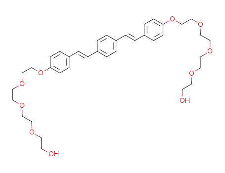 Molecular Structure of 791074-81-2 (E,E-1,4-bis-4,4'-(2-(2-(2-(2-hydroxyethoxy)ethoxy)ethoxy)ethoxy)styrylbenzene)