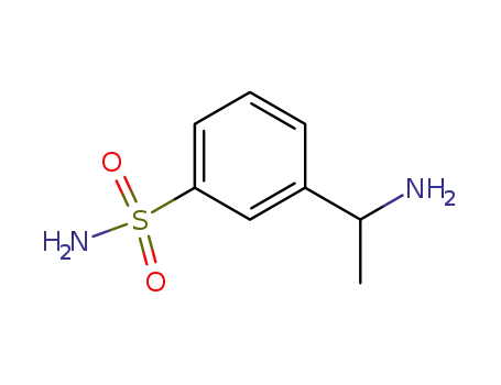 Molecular Structure of 736913-57-8 (Benzenesulfonamide, 3-(1-aminoethyl)- (9CI))