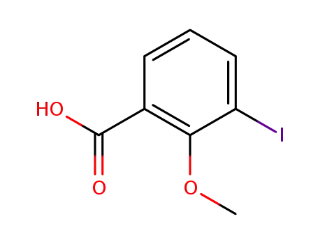 Molecular Structure of 879498-16-5 (3-Iodo-2-Methoxybenzoic acid)