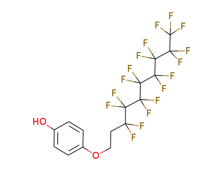 Molecular Structure of 193529-93-0 (Phenol,
4-[(3,3,4,4,5,5,6,6,7,7,8,8,9,9,10,10,10-heptadecafluorodecyl)oxy]-)