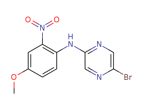 2-Pyrazinamine, 5-bromo-N-(4-methoxy-2-nitrophenyl)-