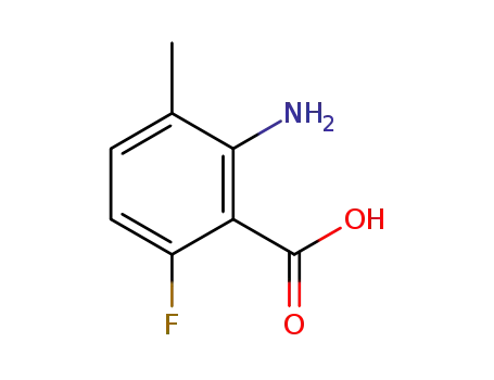 Molecular Structure of 874804-26-9 (2-amino-6-fluoro-3-methylbenzoic acid)