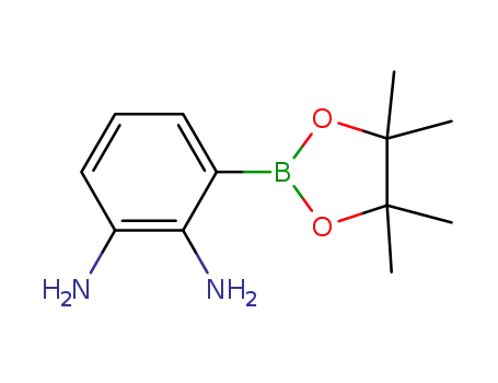 Molecular Structure of 873663-50-4 (1,2-Benzenediamine, 3-(4,4,5,5-tetramethyl-1,3,2-dioxaborolan-2-yl)-)
