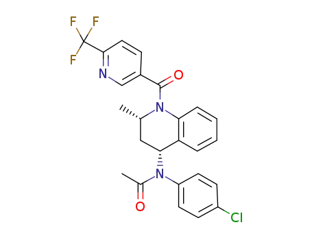 N-(4-chlorophenyl)-N-((2S,4R)-2-methyl-1-{[6-(trifluoromethyl)pyridin-3-yl]carbonyl}-1,2,3,4-tetrahydroquinolin-4-yl)acetamide