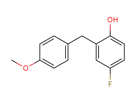 Molecular Structure of 1426-54-6 (Phenol, 4-fluoro-2-[(4-methoxyphenyl)methyl]-)