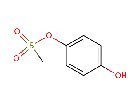 Molecular Structure of 59722-33-7 (4-HYDROXYPHENYL METHANESULFONATE)