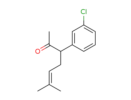 Molecular Structure of 1344666-75-6 (3-(3-chlorophenyl)-6-methylhept-5-en-2-one)