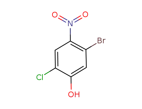 Molecular Structure of 48125-11-7 (5-bromo-2-chloro-4-nitrophenol)